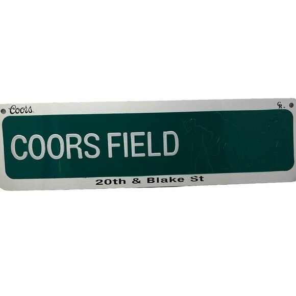 Colorado Rockies Coors Field Street Sign 20th & Blake St 22” Long - Picture 1 of 6